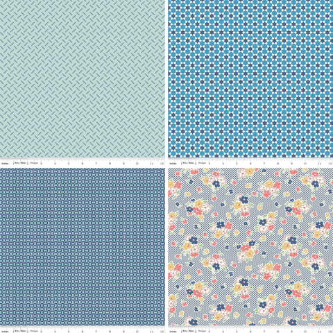 Lori Holt Denim Blues - Fat Quarter Bundle