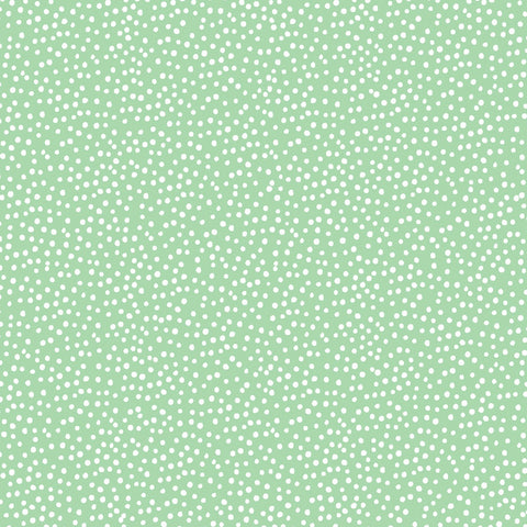 Green Dots Comfy Flannel (Double Brushed)