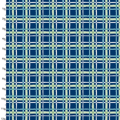 Forest Friends - Navy Plaid