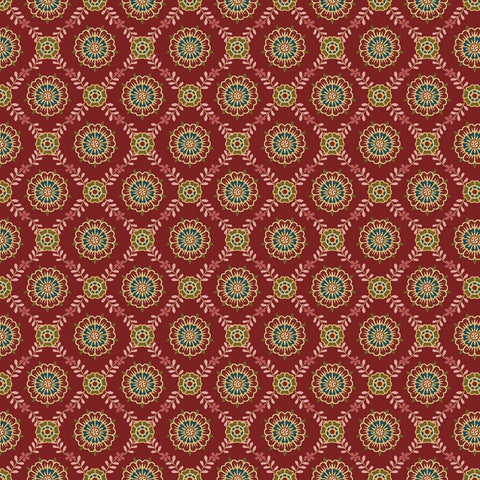 Lille - Red Medallion Lattice
