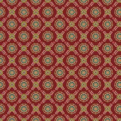 Lille - Red Medallion Lattice