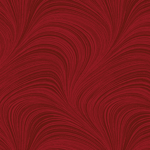 Wave Texture - Medium Red - 108" Wide Back
