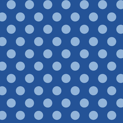 Dots Blue - Flannel