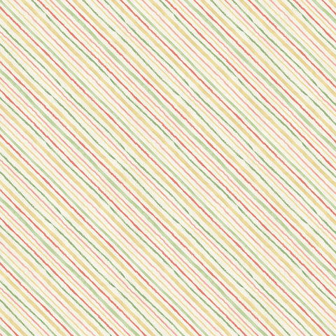 Cream Diagonal Stripe