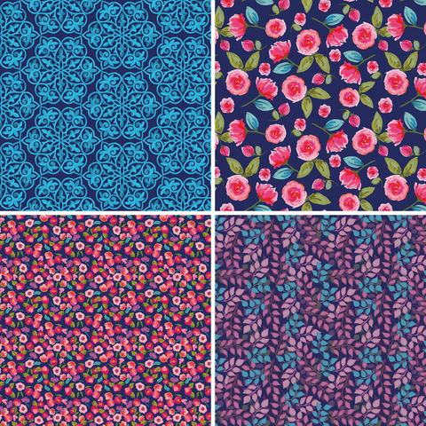 Blissful Blue - Fat Quarter Bundle