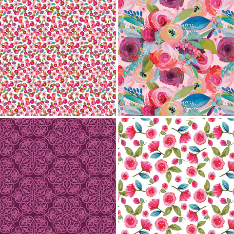 Blissful Flowers - Fat Quarter Bundle