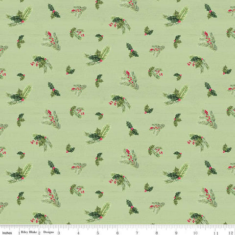 Monthly Placemats - December Holly Green