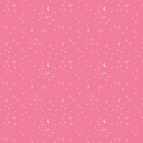 Sleep Tight - Stars Pink Flannel