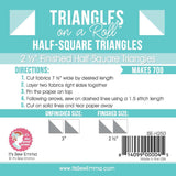 Half Square Triangles on a Roll 2-1/2"