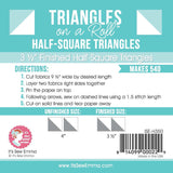 Half Square Triangles on a Roll 3-1/2"