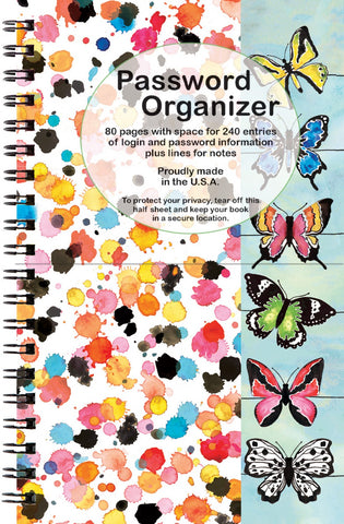 Password Organizer - Butterfly