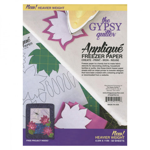 Gypsy Quilter Freezer Paper 8 1/2"x11" Heavy Weight