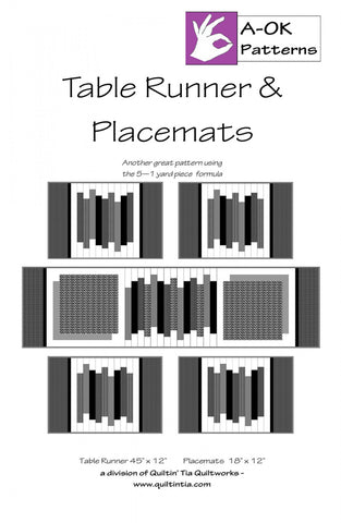 Table Runner and Placemats Pattern - A-OK 5 Yard Pattern