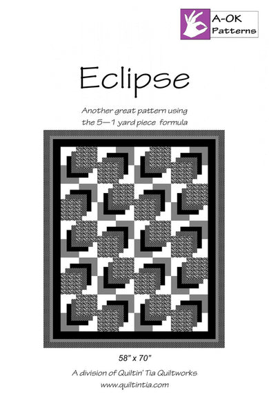 LOEM quilt ブラック Eclipse - A-OK 5 Yard Quilt Pattern – Happy Wife Quilting